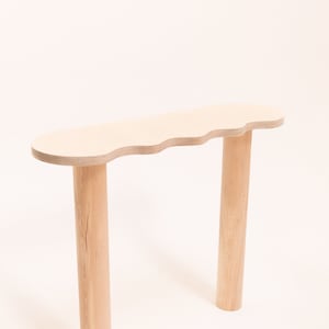 Wavy shaped wooden console table or SPLASH console image 3