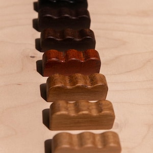 Wavy oak furniture knob image 6