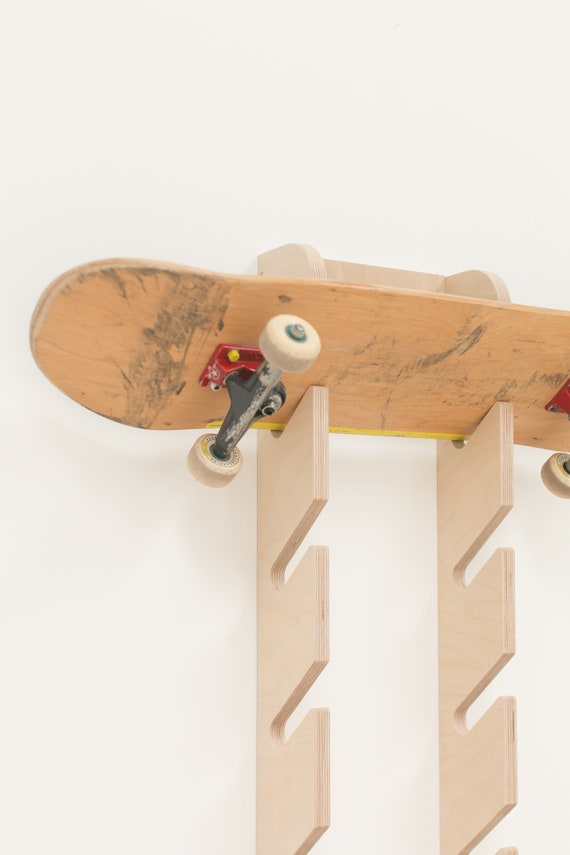 EWFAS Support de Planche à roulettes,Étagère de Skateboard en Acrylique  Transparent Durable | Cintre de Skateboard, Support de Snowboard pour