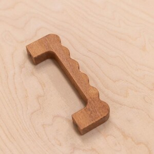 Mango ondulado de madera de haya imagen 4