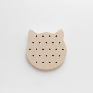 Pegboard panneau perforé en forme de chat petit image 2