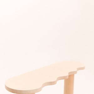 Wavy shaped wooden console table or SPLASH console image 4