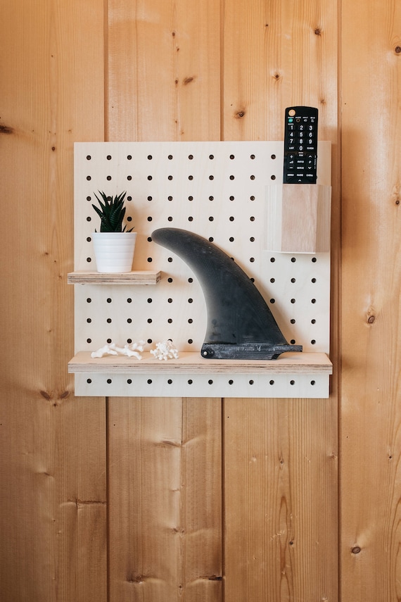 Panel perforado pegboard en madera cuadrada grande Etsy México