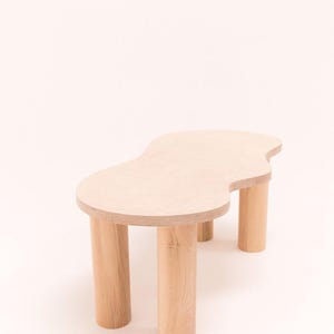 Small natural HARICOT coffee table image 4