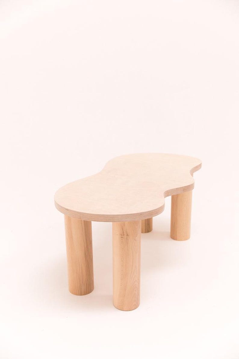 Small natural HARICOT coffee table image 4