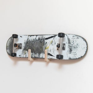 Minimal wood Skateboard rack image 1