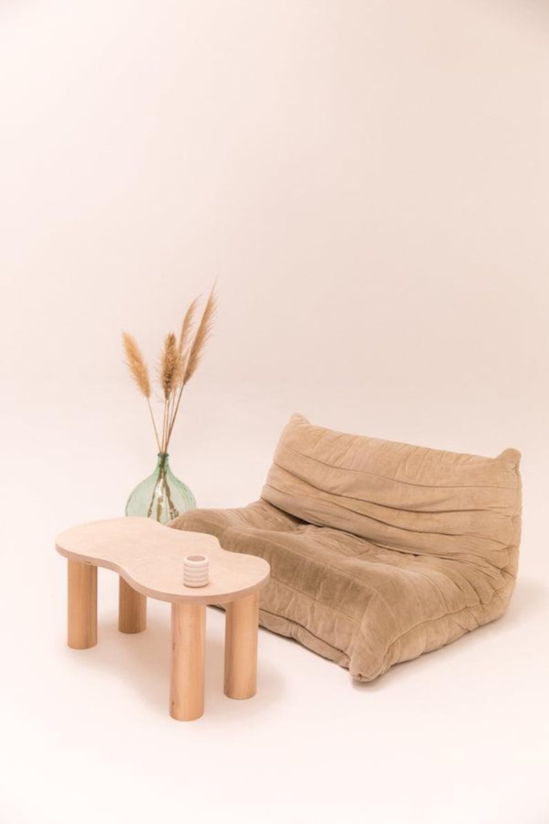 Small natural HARICOT coffee table image 1