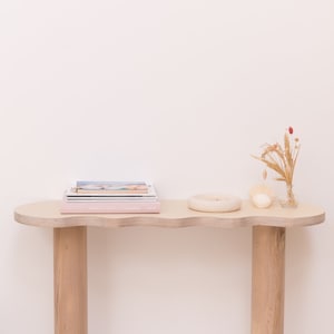 Wavy shaped wooden console table or SPLASH console image 5