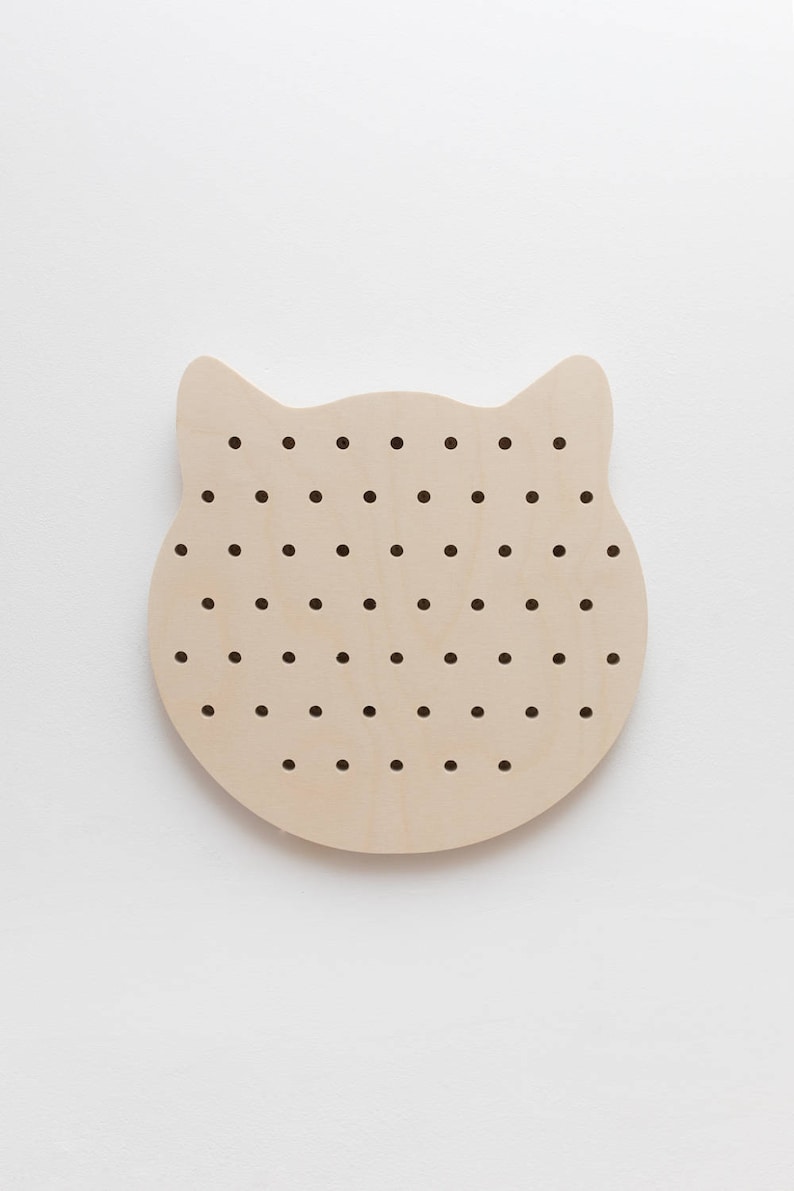 Pegboard panneau perforé en forme de chat grand image 4