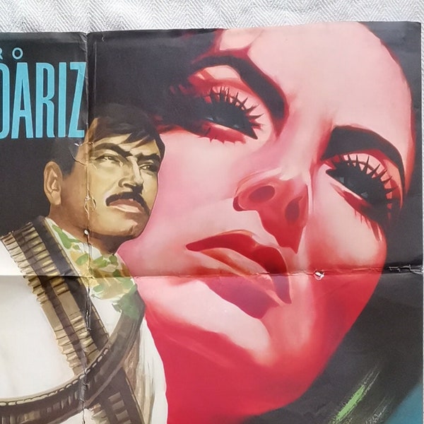 The Hidden One, María Félix, Pedro Armendáriz, Original Movie Poster, 1956