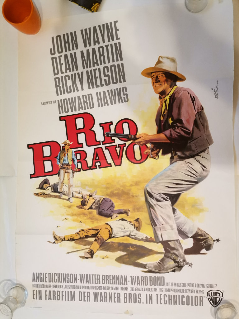 Rio Bravo John Wayne Dean Martin Cinema Poster Rr 1970s Etsy