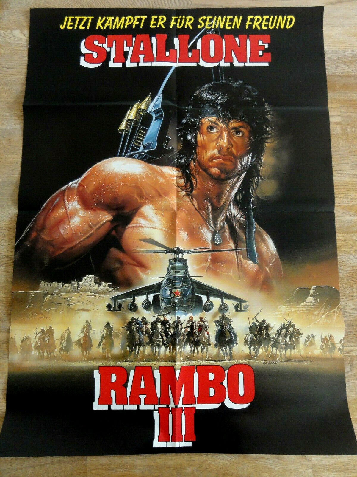 Rambo Iii Sylvester Stallone 1988 Original Movie Poster Etsy