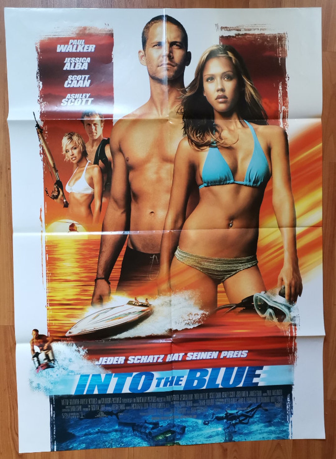 Into the Blue Paul Walker Jessica Alba Scott Caan Cinema Etsy