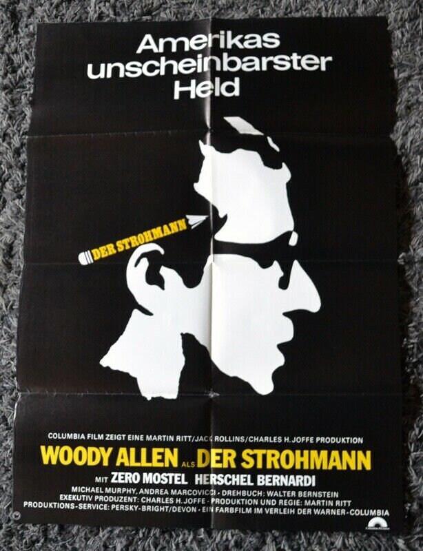 Der Strohmann 1976 El frente Woody Allen Zero Mostel Etsy