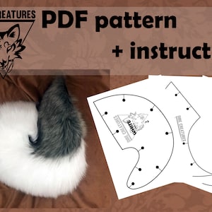 PDF Pattern: Husky tail by DireCreatures