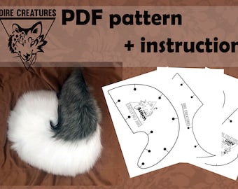 PDF Pattern: Husky tail by DireCreatures