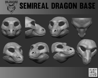 Semireal dragon head base