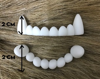 3D Printed Resin Toony Teeth