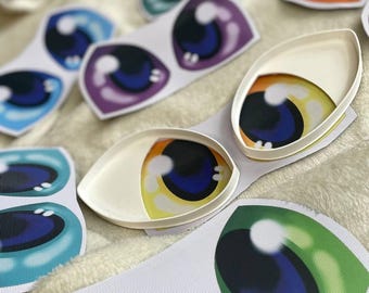 Sublimated eye mesh (Fitting toony dragon blank)