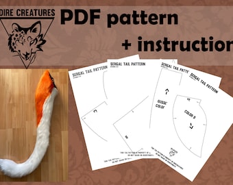 PDF Pattern: Sergal tail by DireCreatures