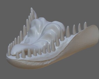 Semireal dragon teeth & tongue set