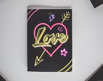 Love Neon Card
