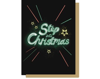 Step Into Christmas Card
