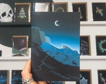 Scottish Winter Hare Card: Quirang Skye Festive Yule Card