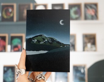 Arthur's Seat Edinburgh Greeting Card: Scottish Winter Scene