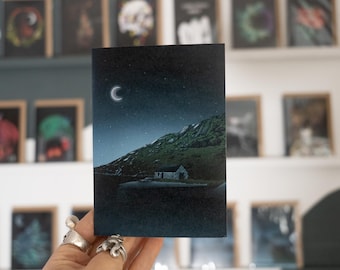 Scottish Bothy Greeting Card: NC500 Road Trip Art (A6 Card)