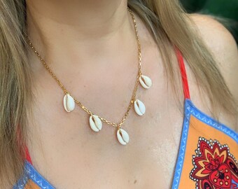 Nuova collana fatta a mano con ciondolo stella marina per donna Collana girocollo con perline di conchiglia bohémien Regalo di gioielli da spiaggia primavera estate per ragazze  36