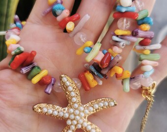 Collana Con Ciondolo A Forma Di Stella Marina Tidepool Fatta - Foto 10