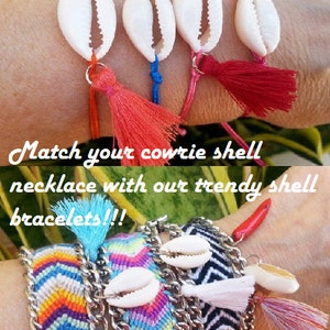 Cowrie Shell Dainty Necklace, Puka Shell Layering Necklace, Minimalist SeaShell Necklace image 9