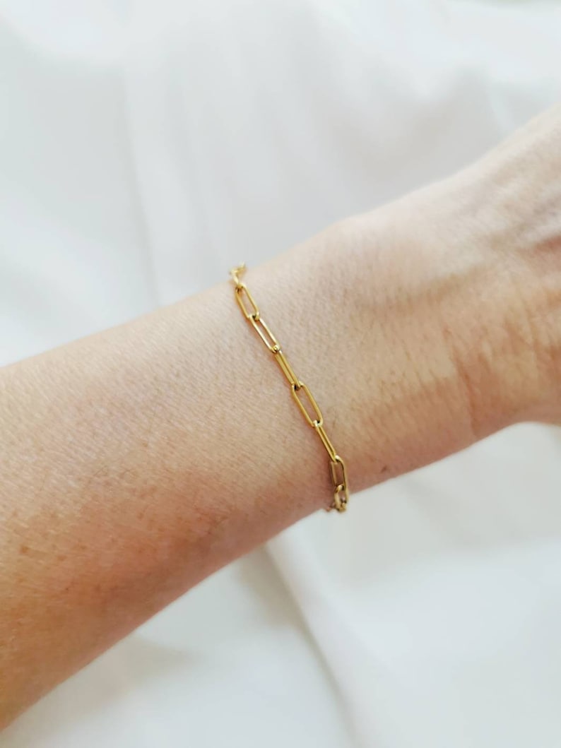 Dainty Gold Chain Bracelet Layered Stacking Charm Bracelet Etsy