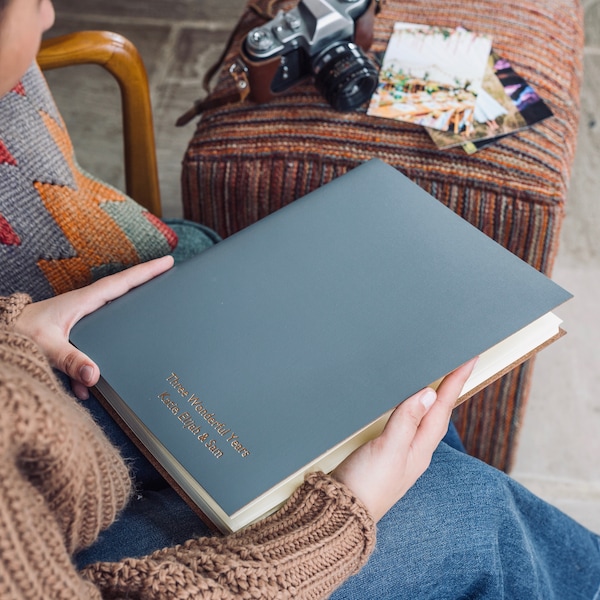 Personalised A4 Leather Photo Album