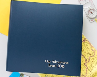 Photo Album Traditionally Bound in Recycled Leather - Personalised