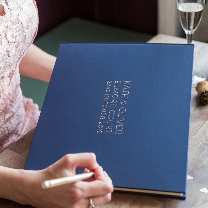 Large Landscape Wedding Guest Book in Opulent Colours Etsy