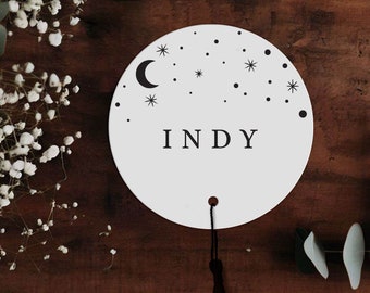 Moon and Stars Place Names, Table Place Card Settings, Indy Collection