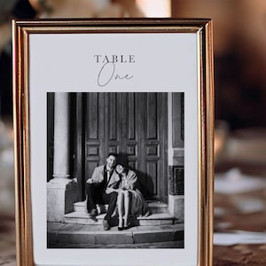 Numéros de table de mariage personnalisés | Décoration de mariage personnalisable | Amélie