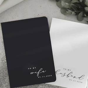 Elegante Gelübdebücher | Personalisierte Hochzeit Andenken, Benutzerdefinierte Braut & Bräutigam Gelübde Journal, Schöne Zeremonie Erinnerung, Ideales Geschenk