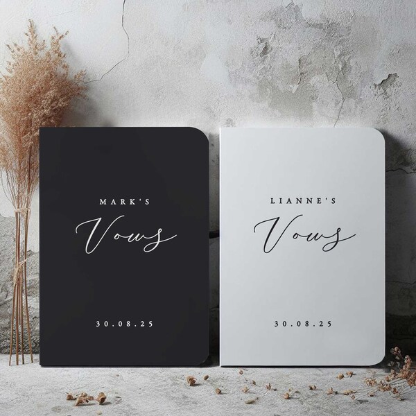 Modern Vow Books, Speech Booklets, Wedding Gift