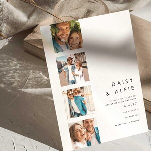 Photo Booth Wedding Invite | Custom Couple Photos | Digital Download ...