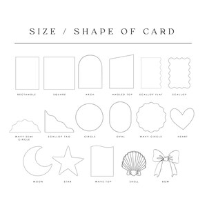 a sheet of paper with different shapes and sizes