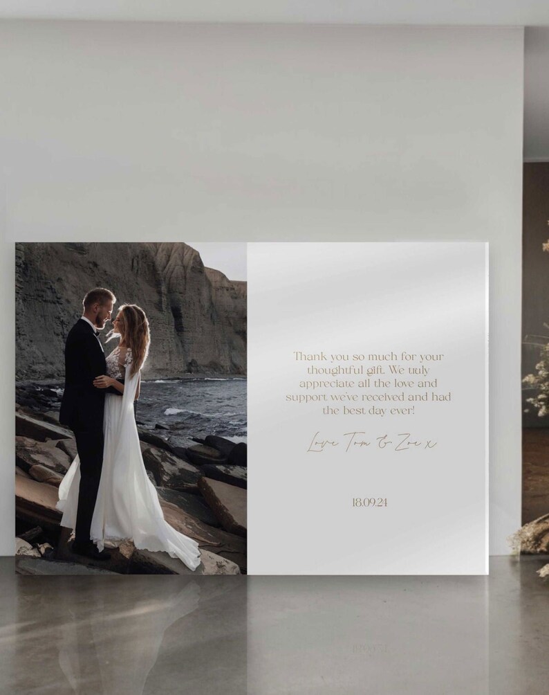 Cami | Personalised Thank You Cards - Ivy and Gold Wedding Stationery -