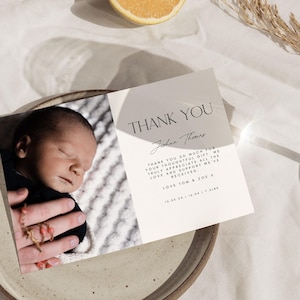 Joshua Landscape Photo New Baby Card | Birth Announcement | Thank You Note | Digital Download