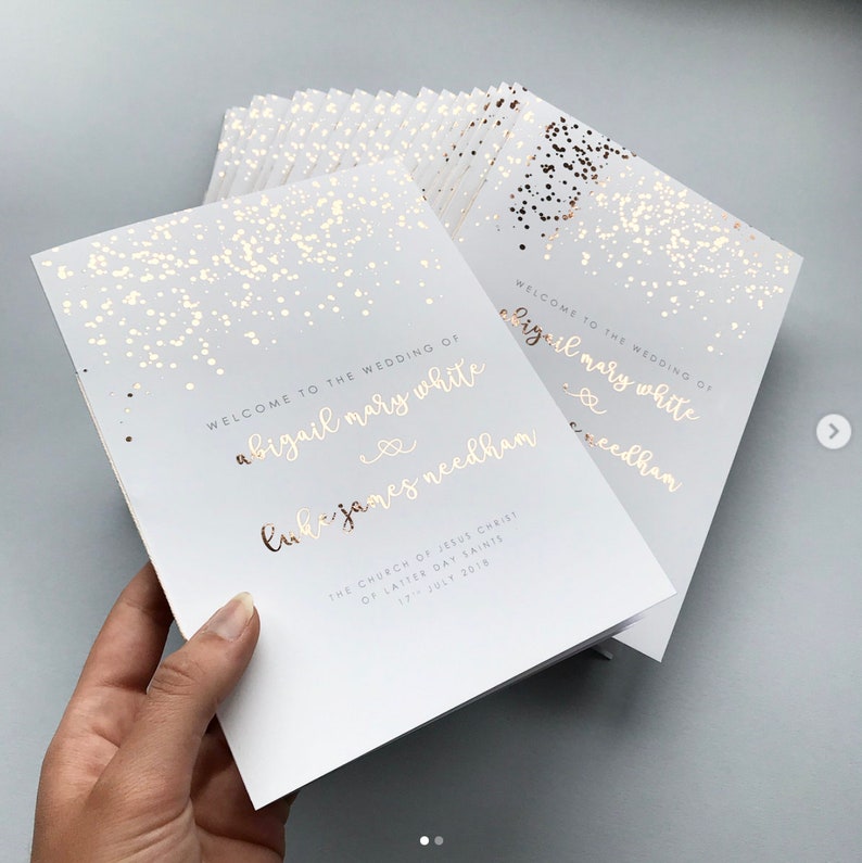 Wedding Order of Service, Raine, Boho, Celestial, Wedding Program, Ceremony Programme, Church Booklet, Service Card, Wedding Stati image 6