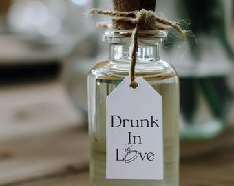 Drunk In Love Tags, Wedding Favours, Party Favour Tags