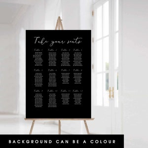 Arched Photo Wedding Seating Chart Ideas Customizable Table Names Jess Photo Design image 6