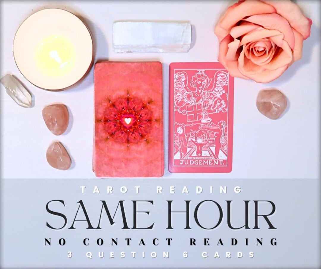 SAME HOUR No Contact Tarot Reading - 3 Question 6 Card - Same Day ...