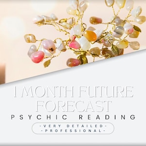 1 Month Future Forecast - 72 HOUR Delivery - Very Detailed Psychic Reading - Guidance - Love - Relationships - Career